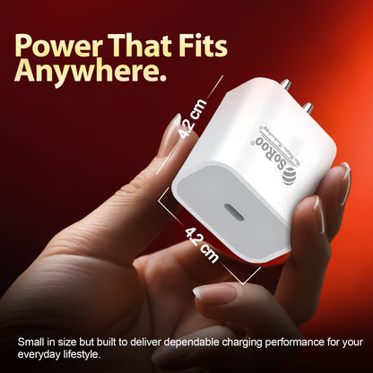 Fast Charging Power Adapter 28W for Android & iOS with Smart Protection Soroo SR-iCharge-1