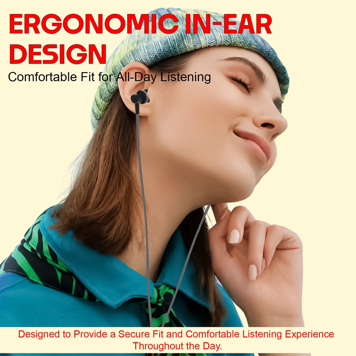 Wired Earphones with Mic | Soroo YO-A34 AUX Earphones – Grey