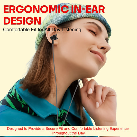 Wired Earphones with Mic | Soroo YO-A34 AUX Earphones – Grey