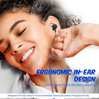 Wired Earphones with Mic | Soroo YO-A35 13mm Dynamic Driver AUX Earphones