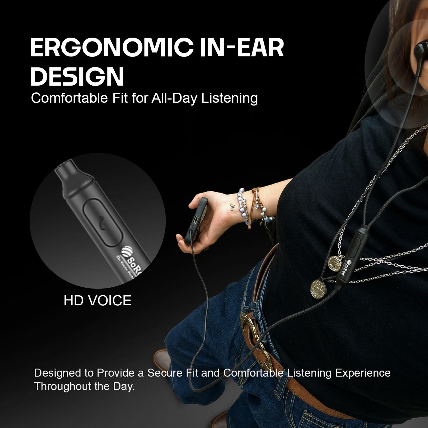 Wired Earphones with Mic | Soroo YO-A40 13mm Dynamic Driver AUX Earphones