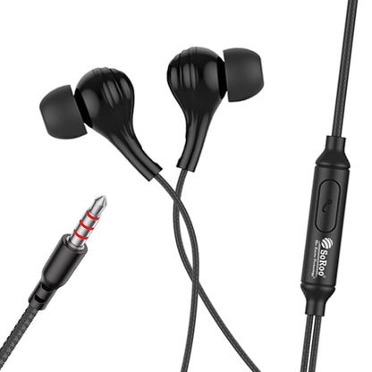 Wired Earphones with Mic | Soroo YO-A40 13mm Dynamic Driver AUX Earphones