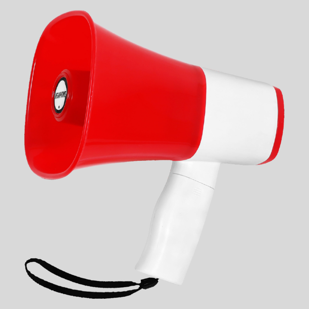 Soroo-Long Range Rechargeable 100 Watts Handheld Megaphone SR-LOUD 7.0