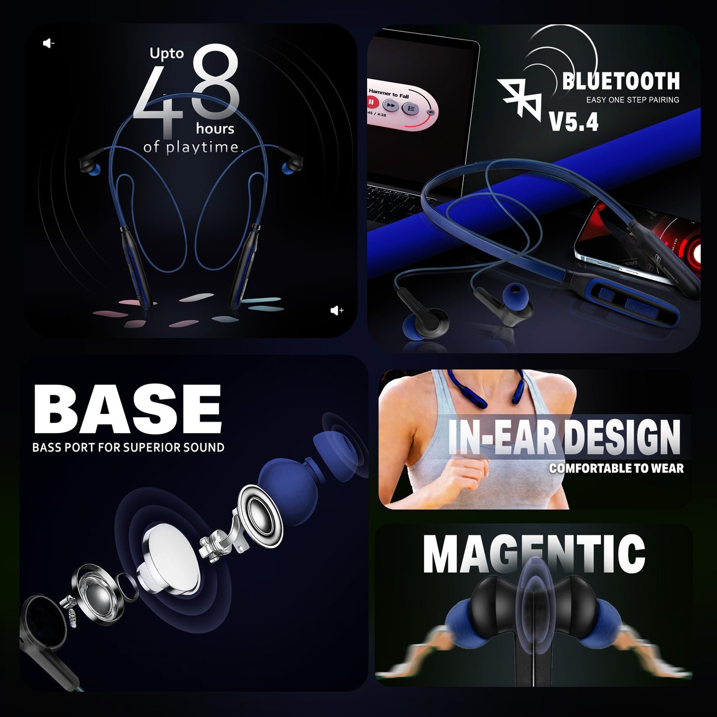 Bluetooth Neckband 48Hr ENC Fast Charging Soroo DHOOM 1