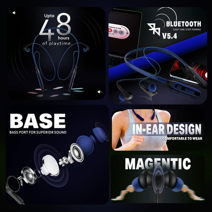 Bluetooth Neckband 48Hr ENC Fast Charging Soroo DHOOM 1