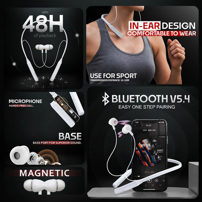 Bluetooth Neckband 48Hr Deep Bass Hands Free Calling Soroo DHOOM 4