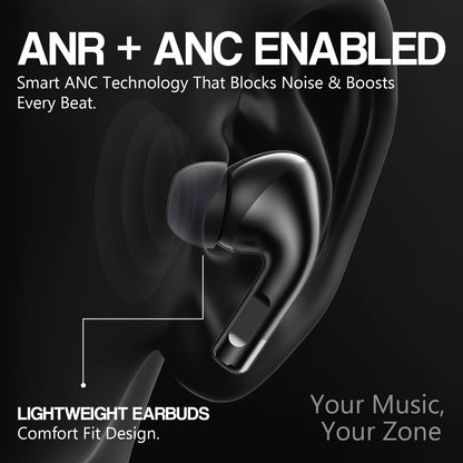 True Wireless Earbuds 48H Playback AI ENC Dual Mic Soroo Buds 31 Glossy Blue