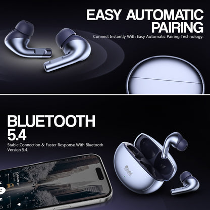 True Wireless Earbuds 48H Playback AI ENC Dual Mic Soroo Buds 31 Glossy Blue