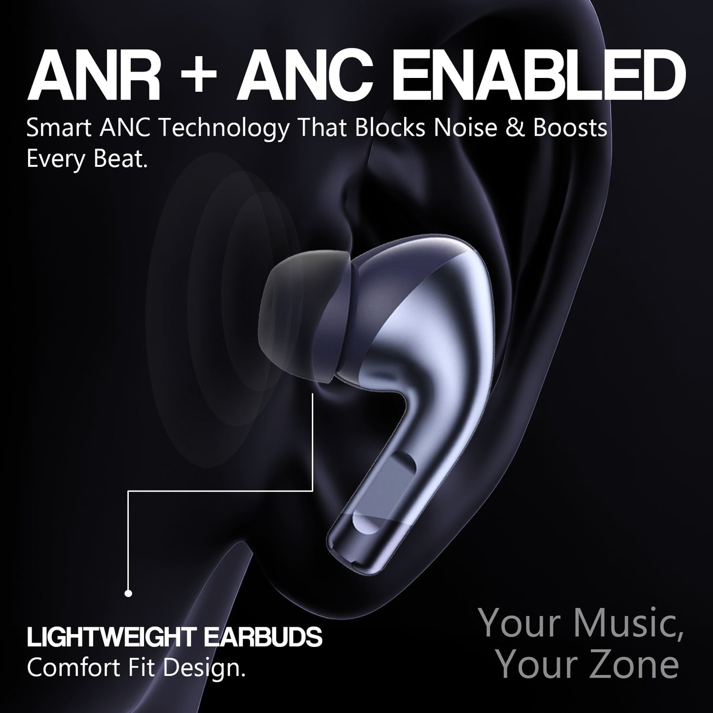 True Wireless Earbuds 48H Playback AI ENC Dual Mic Soroo Buds 31 Glossy Blue