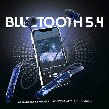 Wireless Neckband | 98 Hours Playtime, ANC ENC Noise Cancellation & BT 5.4 Soroo SR-IBAND-44