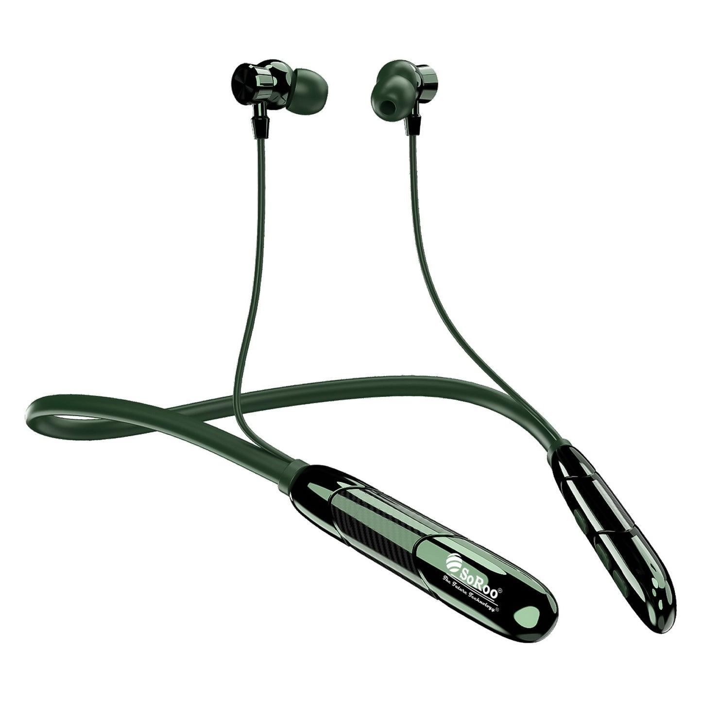Neckband | 98H Playtime Bluetooth Neckband with Deep Bass & Magnetic Design – Soroo SR-INECK53