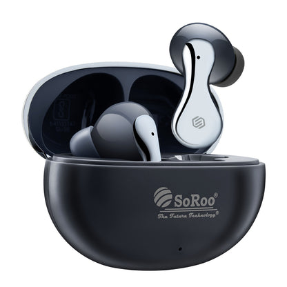 TWS Bluetooth Earbuds | 42 Hours Playtime, ANC Noise Cancellation & BT 5.4 Soroo VIBE PODS