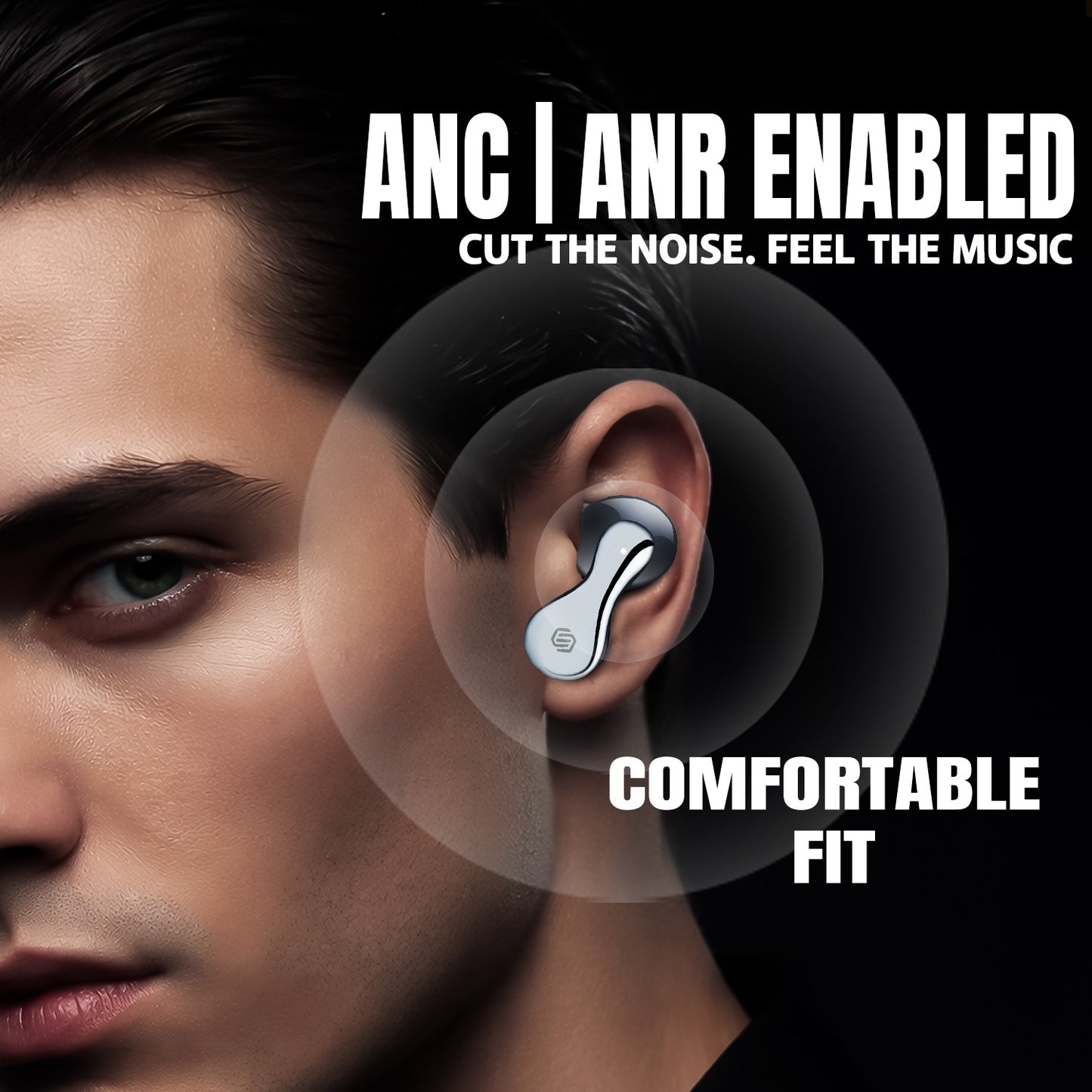 TWS Bluetooth Earbuds | 42 Hours Playtime, ANC Noise Cancellation & BT 5.4 Soroo VIBE PODS