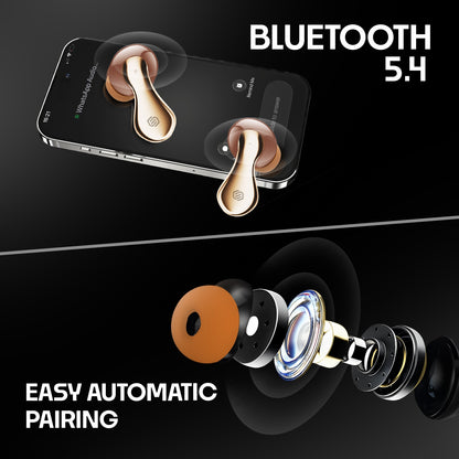 TWS Bluetooth Earbuds | 42 Hours Playtime, ANC Noise Cancellation & BT 5.4 Soroo VIBE PODS