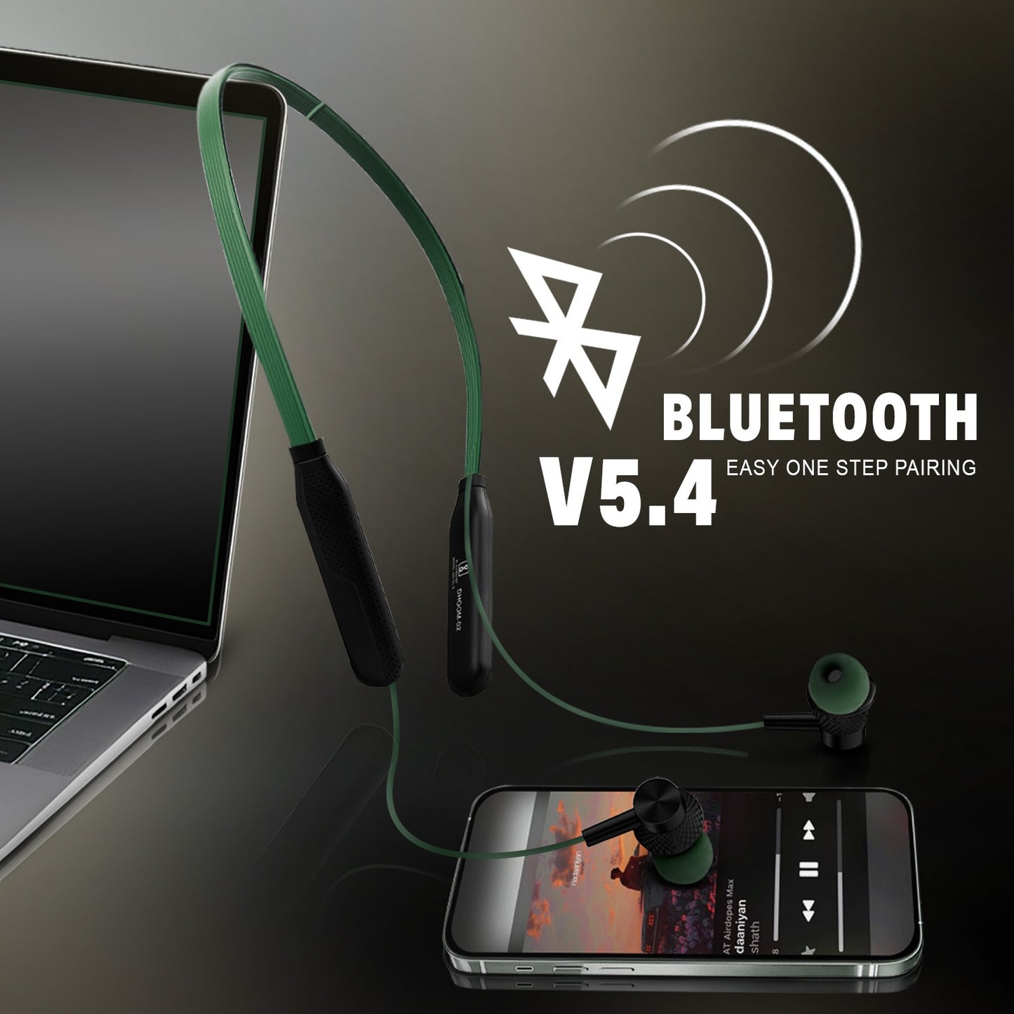 Bluetooth Neckband 45Hr Magnetic ENC Fast Charging Soroo DHOOM 2