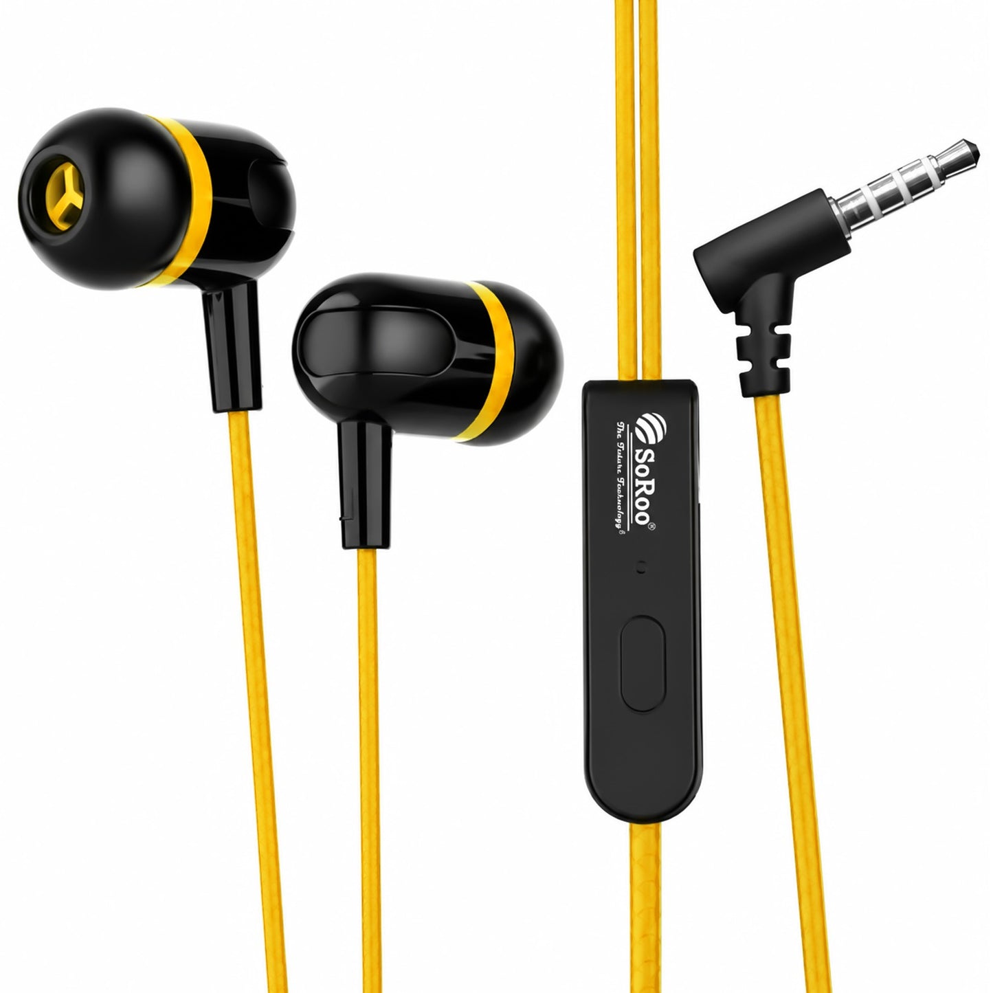 Wired Earphones with Mic | Soroo YO-A35 13mm Dynamic Driver AUX Earphones