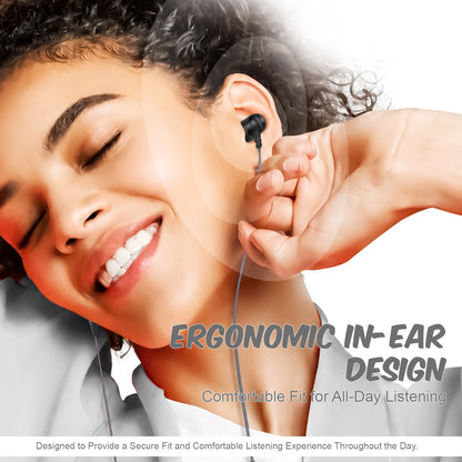 Wired Earphones with Mic | Soroo YO-A35 13mm Dynamic Driver AUX Earphones
