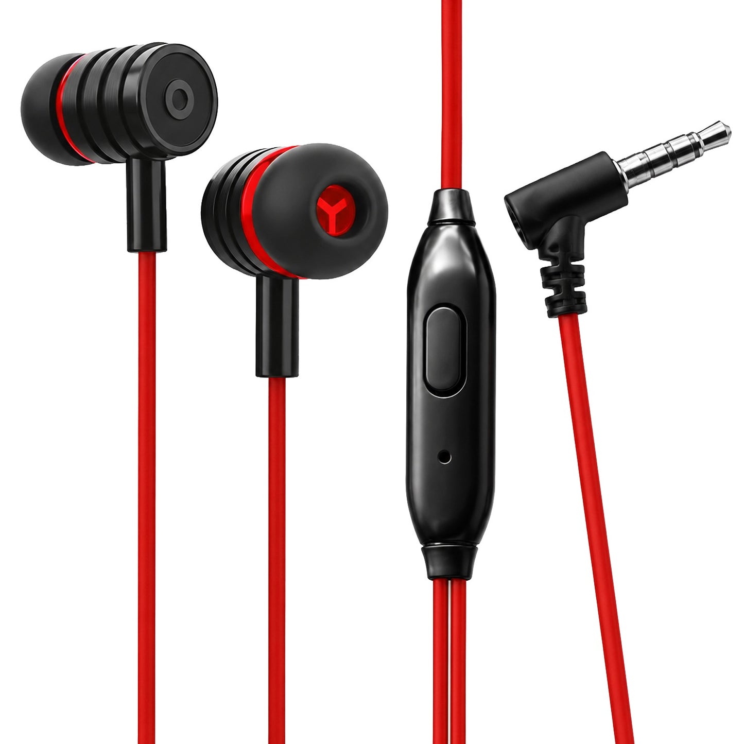 Wired Earphones with Mic | Soroo YO-A37 13mm Dynamic Driver AUX Earphones – Blue