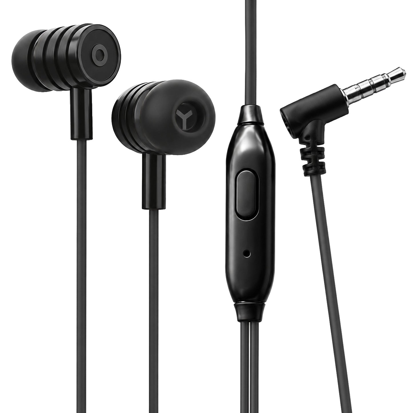 Wired Earphones with Mic | Soroo YO-A37 13mm Dynamic Driver AUX Earphones – Blue
