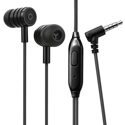 Wired Earphones with Mic | Soroo YO-A37 13mm Dynamic Driver AUX Earphones – Blue