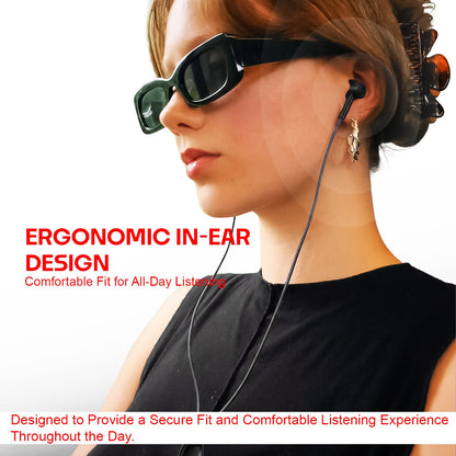 Wired Earphones with Mic | Soroo YO-A37 13mm Dynamic Driver AUX Earphones – Blue