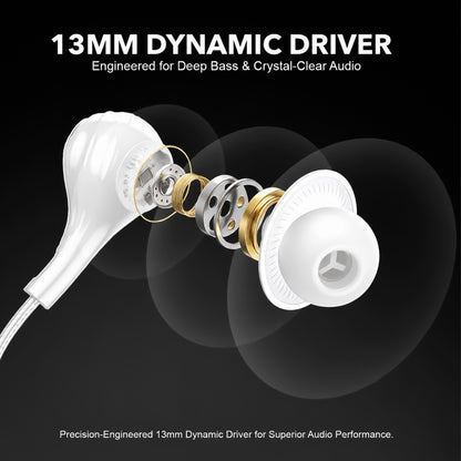 Wired Earphones with Mic | Soroo YO-A40 13mm Dynamic Driver AUX Earphones