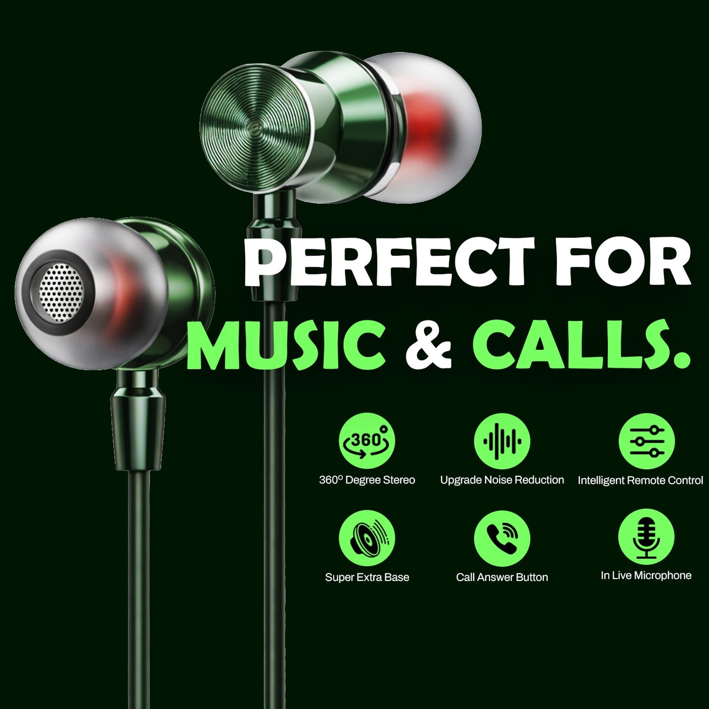 Wired Earphone High Bass Type C Magnetic Mic Soroo i Tune 2