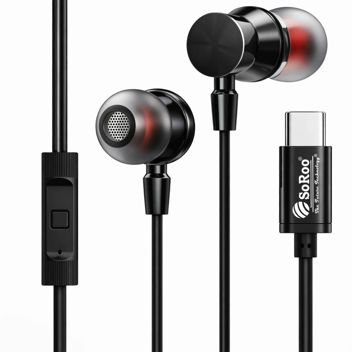 Wired Earphone High Bass Type C Magnetic Mic Soroo i Tune 2
