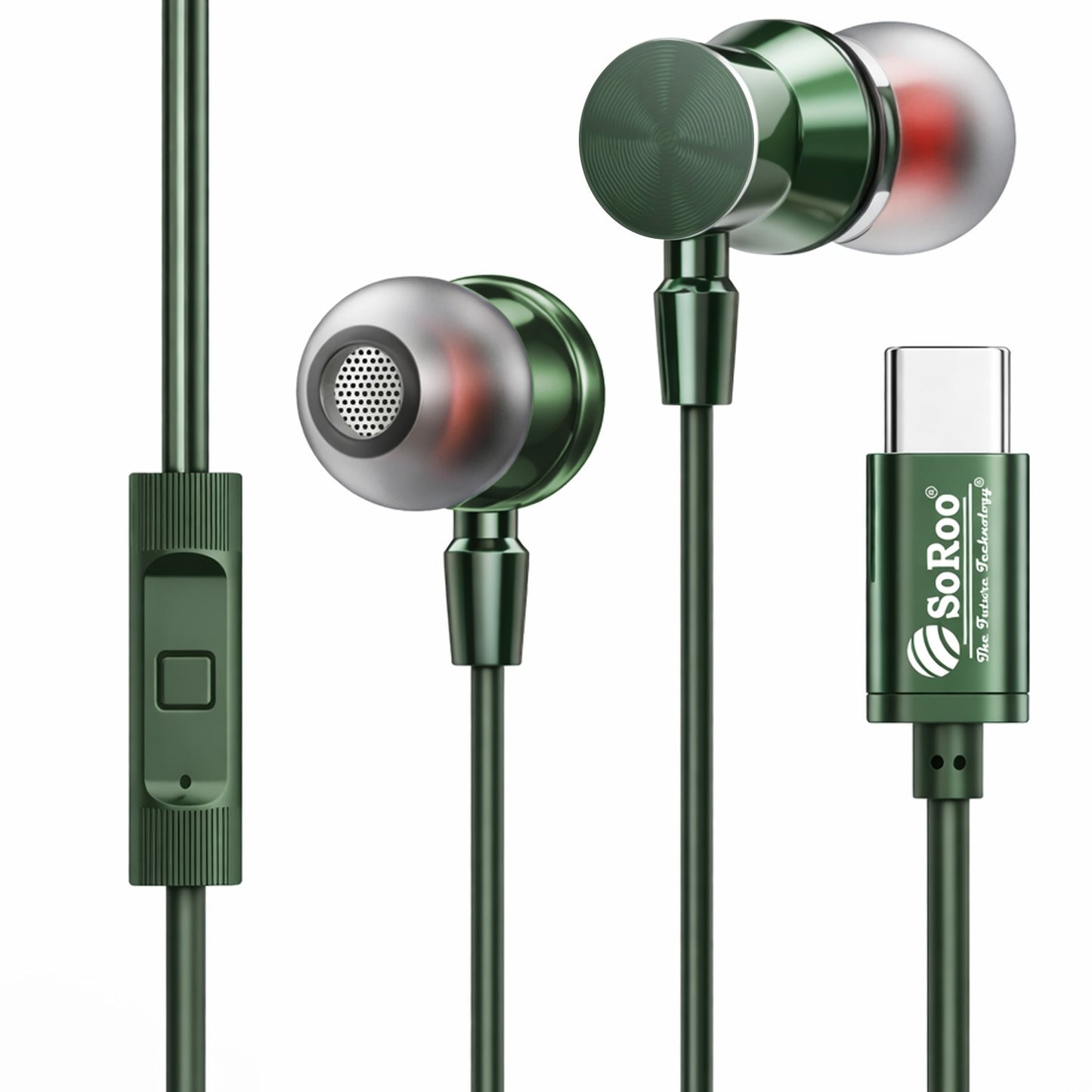Wired Earphone High Bass Type C Magnetic Mic Soroo i Tune 2