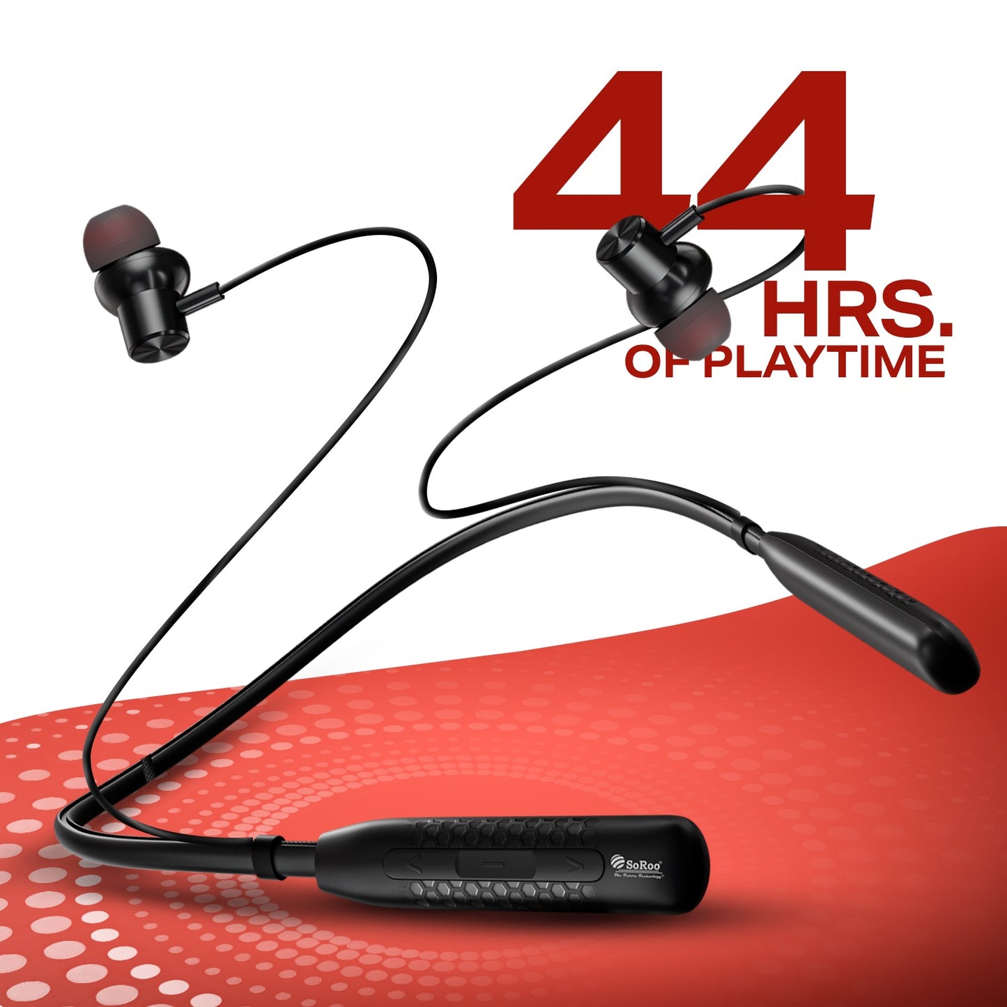 Wireless Neckband 44H Playtime Type-C Fast Charging Magnetic Design Soroo i Neck 85
