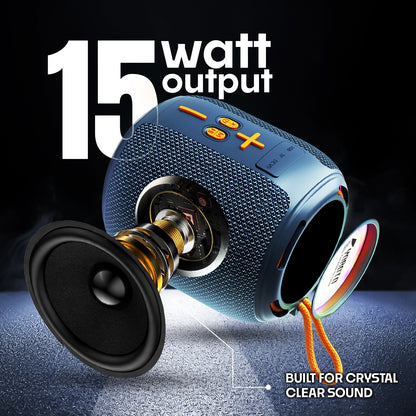 Wireless Speaker | 15W Bluetooth Speaker with RGB Lights, TWS & 6H Playtime – YOROTO YO-373-BT