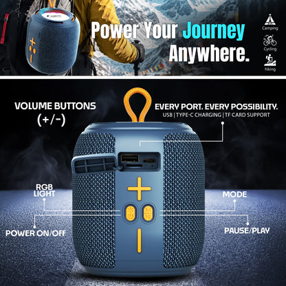 Wireless Speaker | 15W Bluetooth Speaker with RGB Lights, TWS & 6H Playtime – YOROTO YO-373-BT