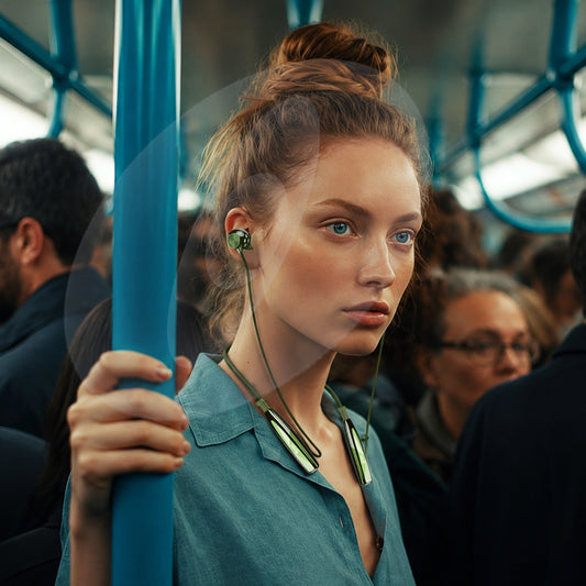 Wireless Neckband Earphones | 96+ Hours Playtime | Soroo SR-IBAND60 – Green/Blue/Black