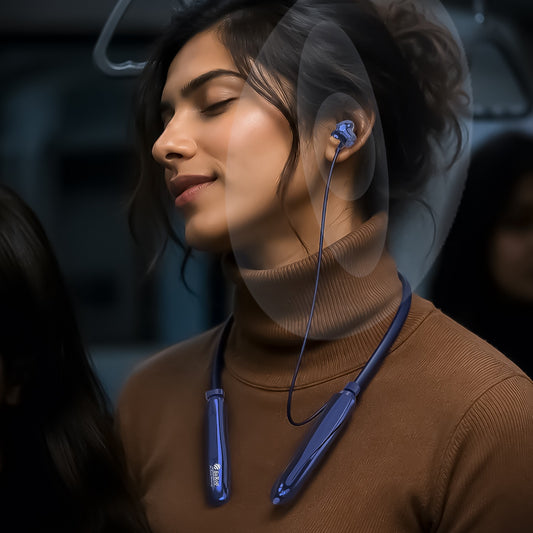 Wireless Neckband Earphones | 98+ Hours Playtime | Soroo SR-IBAND61 – Green/Blue/Black