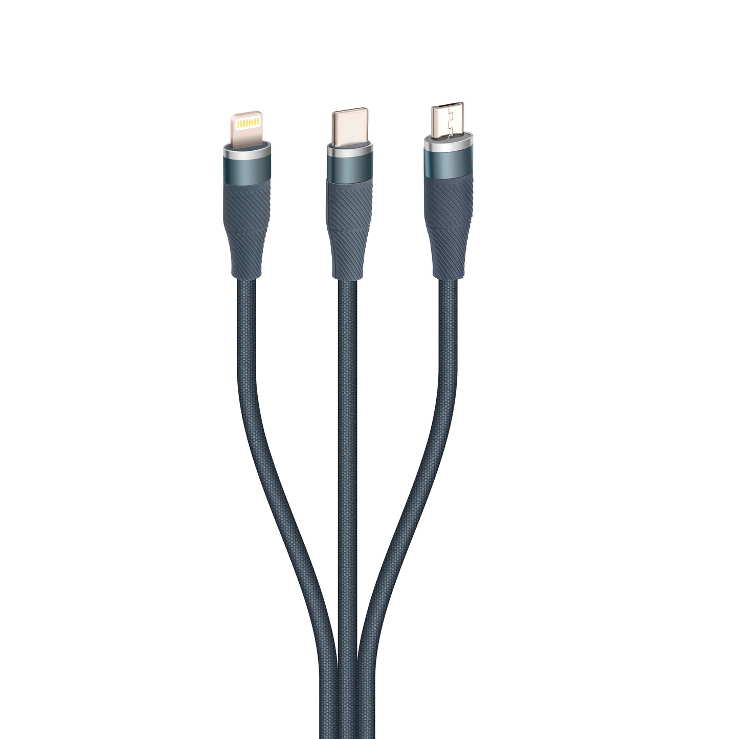 USB data cable 3 in 1 data cable iPhone,v8, type C Data cable  DT-903