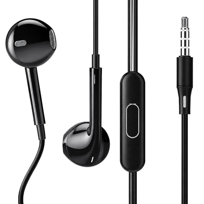 Wired Earphones with Mic  Soroo SR-X179 In-Ear Earphones – Black