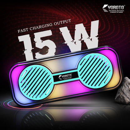 Wireless Bluetooth Speaker 15W with Retro Design & Memory Card Support – Multicolor Cluxe YO-440 BTL