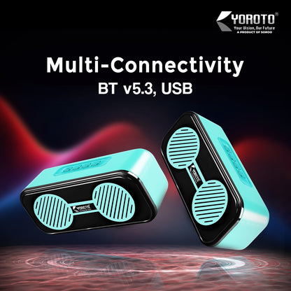 Wireless Bluetooth Speaker 15W with Retro Design & Memory Card Support – Multicolor Cluxe YO-440 BTL