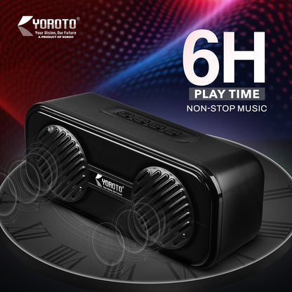 Wireless Bluetooth Speaker 15W with Retro Design & Memory Card Support – Multicolor Cluxe YO-440 BTL