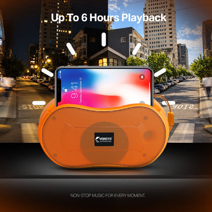 10W Wireless Bluetooth Portable Speaker | Up to 3 Hours Playback, YOROTO Signature Sound & TWS | Yoroto YO-389 – Yellow/Sky Blue/Orange/Grey/Black
