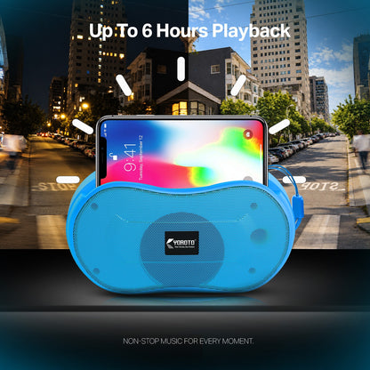 10W Wireless Bluetooth Portable Speaker | Up to 3 Hours Playback, YOROTO Signature Sound & TWS | Yoroto YO-389 – Yellow/Sky Blue/Orange/Grey/Black