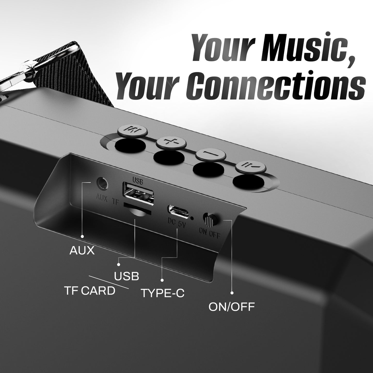 Portable Bluetooth Speaker 20W Deep Bass TWS Wireless Speaker Fast Charging YOROTO Beat Box-2