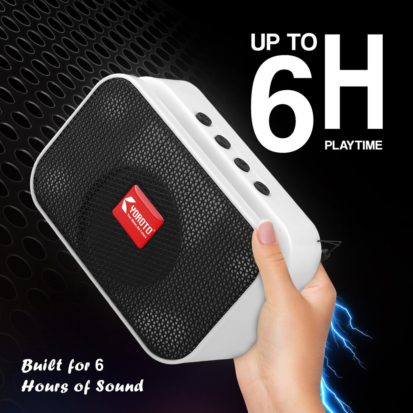 Bluetooth Speaker 10W High Bass YOROTO Portable Thunder Sound Blue Stereo Speaker A011