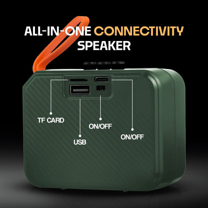 Wireless Bluetooth Speaker 8W 6H Playback TWS Pairing All-In-One Connectivity YOROTO YO-353