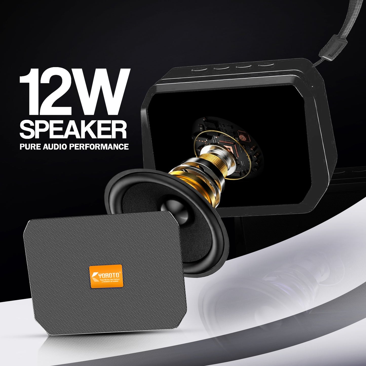Wireless Bluetooth Speaker 12W TWS 10M Range Portable Speaker YOROTO YO-357
