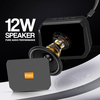 Wireless Bluetooth Speaker 12W TWS 10M Range Portable Speaker YOROTO YO-357