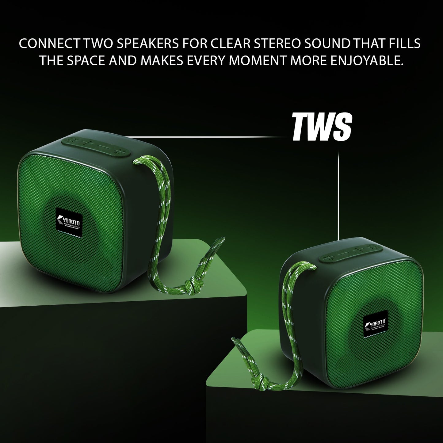 Wireless Bluetooth Speaker 10W RGB Light TWS Portable Speaker YOROTO YO-365