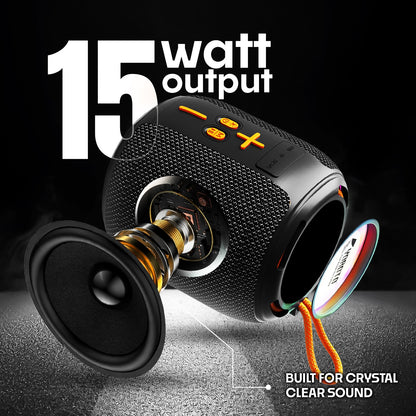 Wireless Speaker | 15W Bluetooth Speaker with RGB Lights, TWS & 6H Playtime – YOROTO YO-373-BT