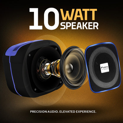Wireless Speaker 10W RGB Thunder Bass TWS Bluetooth Speaker YO-375-BTL Black Red YOROTO