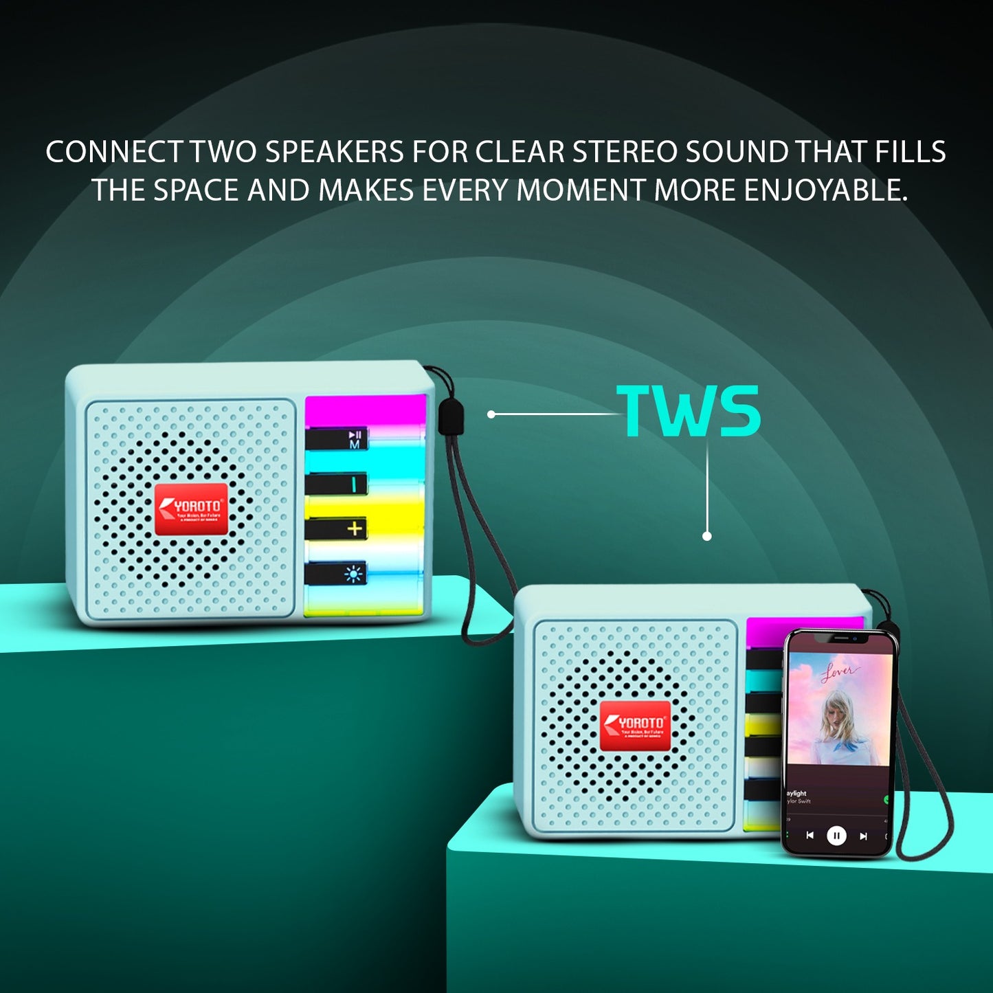 Wireless Bluetooth Speaker 10W – Immersive Sound & TWS YOROTO YO-384
